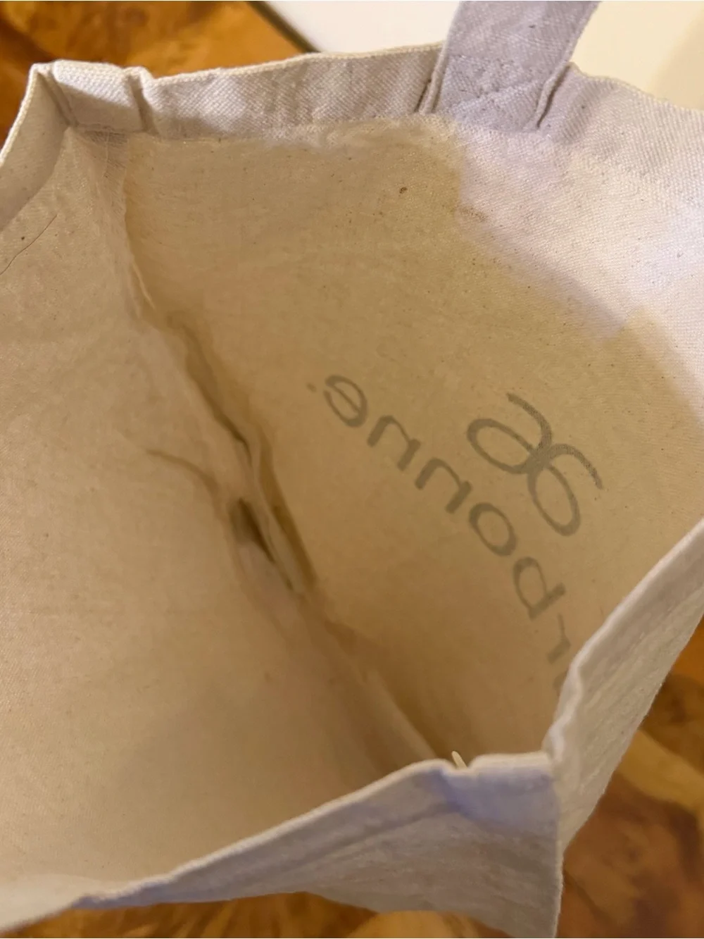 Arbonne Canvas Tote Bag Tan Cotton Fair Trade